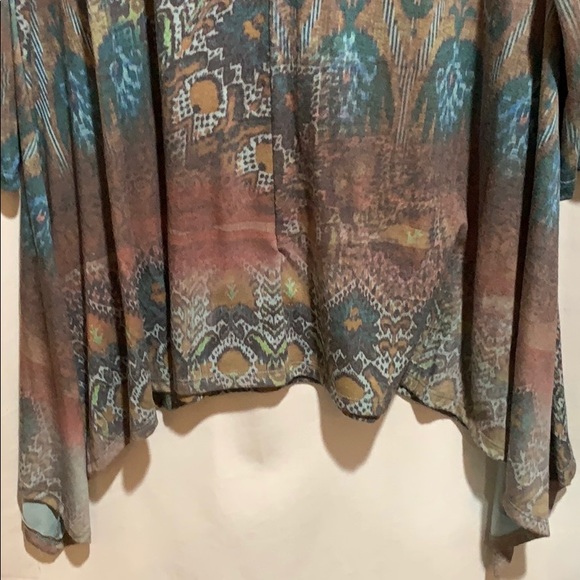 FRENCH BAZAAR XXXL TOP/TUNIC SHARK BITE TEALS - Picture 7 of 8